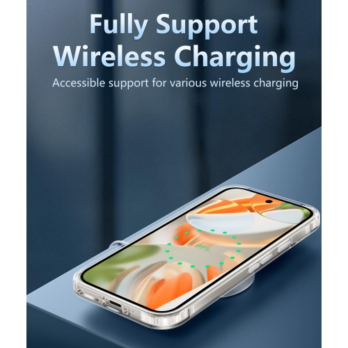 Google Pixel 9 Case: Pixel 9 Pro Non-Yellowing Clear Slim Case | Rugged Anti-Drop Shockproof Scratch Protective Thin Transparent Crystal Cell Phone