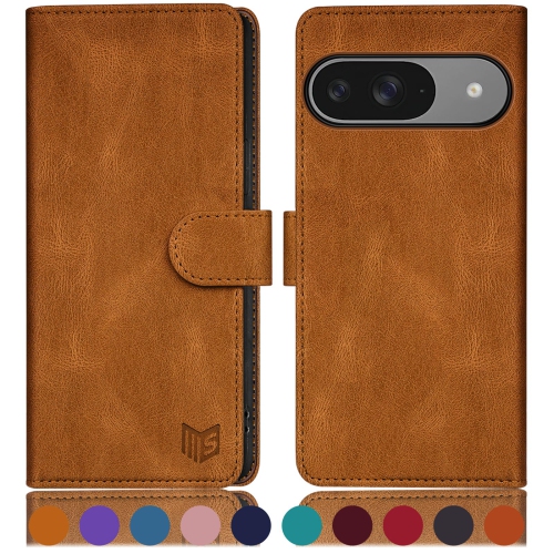 Google Pixel 9 5G/Google Pixel 9 Pro 6,3 Étui portefeuille avec porte-carte de crédit anti-RFID, Flip Book PU Étui protecteur en cuir Femmes pour