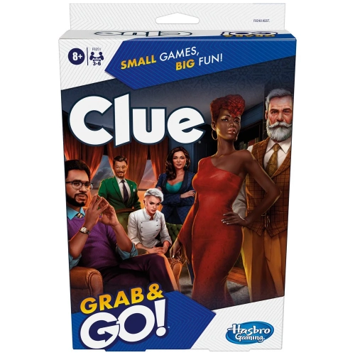 HASBRO GAMING  Grab & Go: Clue (New Edition) (Bilingual) 3-6 Players, Ages 8+