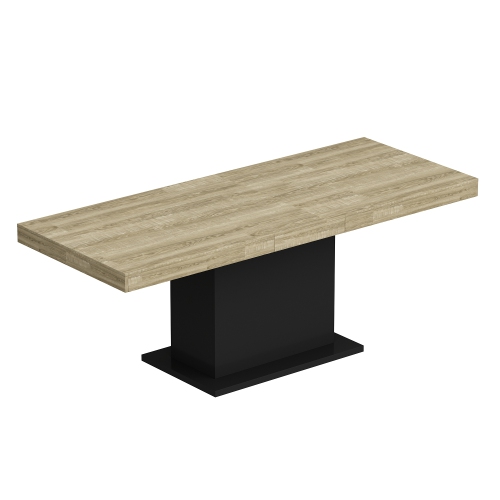 HOMSEE  Extendable Dining Table, Versatile Office/meeting Table, Modern Rectangular Design(63" W X 31.5" D X 29.5" H, Extends to 78.7" W) Oak And