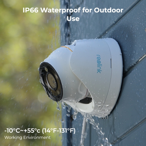 Reolink 12MP Security Camera with PoE, Person/Vehicle Detection, Two-Way Audio, Color Night Vision, RLC-1224A