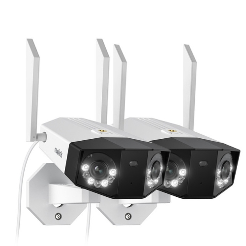 REOLINK  Dual-Lens 180° Security Camera, 4K Ultra HD, 5Ghz/2.4Ghz Wifi, Person/vehicle Detection, Color Night Vision, Two-Way Audio, Duo 2 Wifi (2