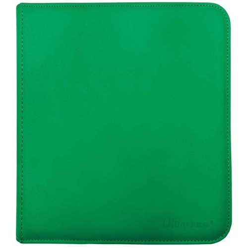 ULTRA PRO BINDER 12 POCKET VIVID ZIPPERED GREEN NEW