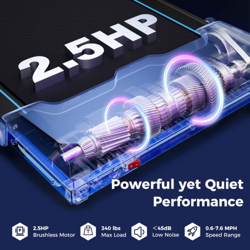 Tapis roulant pliable 3-en-1 de Costway avec écran LED et APPLICATION pour la maison