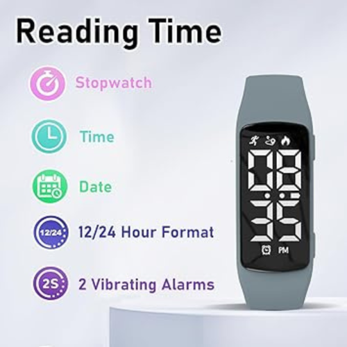 Fitness Tracker Kids Watch for Boys Girls Step Counter Pedometer Waterproof Fitness Watch Sports Activity Tracker for Kids Ideal Gifts for Teen Boys