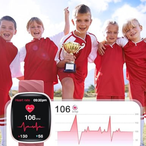 Smartwatch for Kids, Smartwatch Fitness Tracker for Boys Girls, Children's Activity Watch 37 Sports Modes SMS Notification, Full Touchscreen for Boys