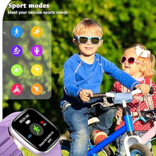 Smartwatch for Kids, Smartwatch Fitness Tracker for Boys Girls, Children's Activity Watch 37 Sports Modes SMS Notification, Full Touchscreen for Boys