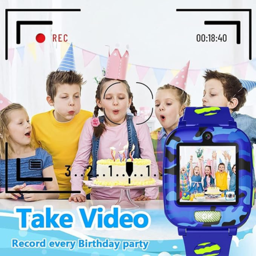 Kids Smart Watch for Boys Girls,Games Smartwatch with 14 Puzzle Games Dual Camera Music Video Audio Recording Alarm Clock Ages 3-12 Educational