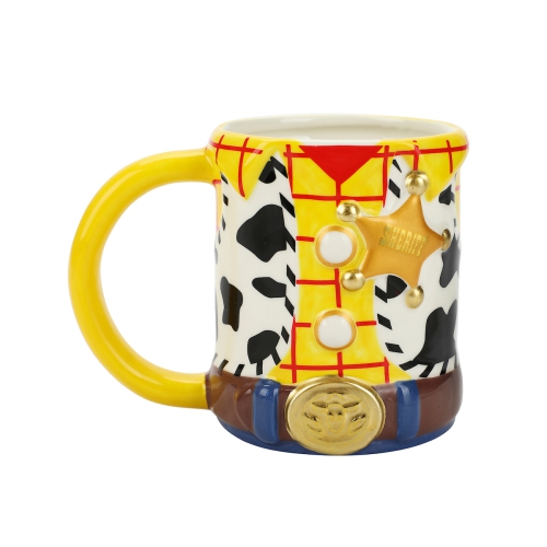 Tasse en céramique sculptée de 12 oz en tenue Woody de Toy Story