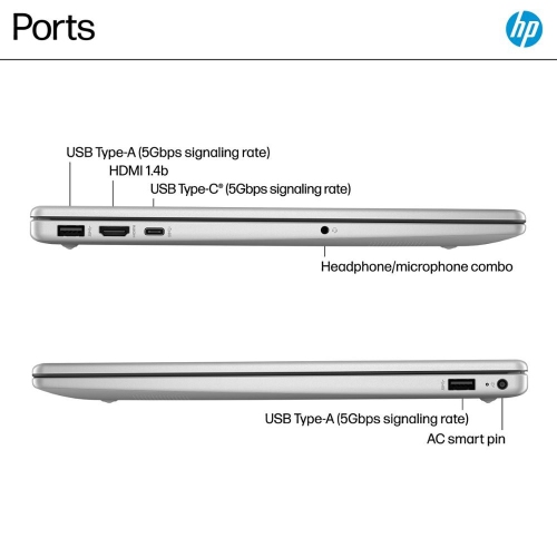 HP – Portable tactile de 6&nbsp;po pour étudiants et entreprises – Core i5-1235u d'Intel – Mémoire 32&nbsp;Go – SSD d'1&nbsp;To – Argenté naturel –