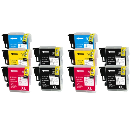 Max Saving 10 PK Compatible Ink Cartridges LC61,LC65 for Brother LC-61 LC-65 MFC-250C MFC-255CW MFC-290C MFC-295CN MFC-490CW