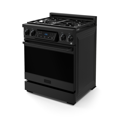 Gordon Ramsay by THOR Kitchen 30 Inch Professional Gas Range with Tilt Panel Touch Control in Black