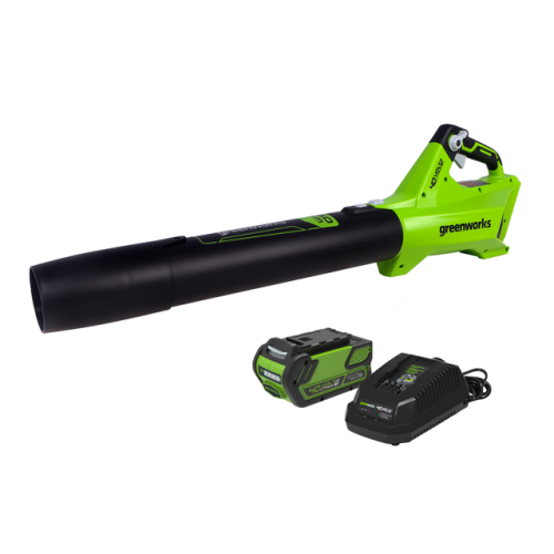 Greenworks 40V 125 MPH - 450 CFM Leaf Blower, 2.0Ah Battery and Charger Included - BLF346