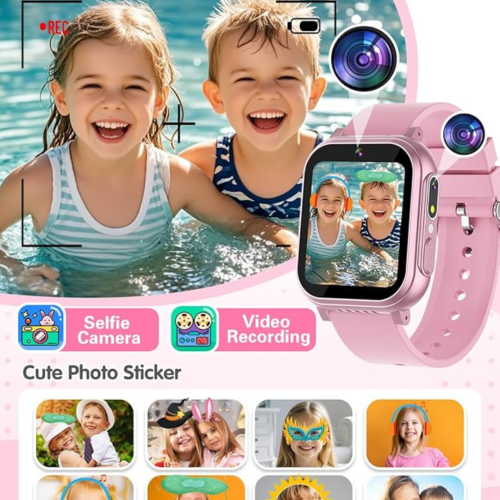 Kids Waterproof Smart Watch Boys Toys Age 5-12 with 32 Games, Dual Camera, Habit Tracking, Music Player, Video, Alarm Clock, HD Touchscreen Watch for