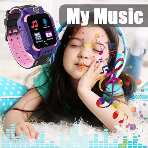 Smart Watch Phone Gift for Kids - Children Smartwatch Boys Girls with 14 Puzzle Games Music MP3 Player HD Selfie Camera Calculator Alarms Timer 12/24