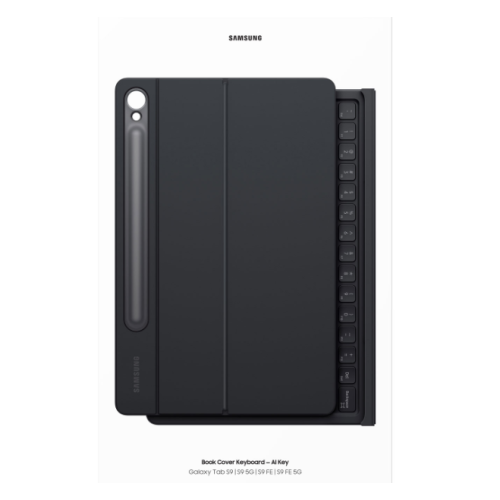 Refurbished Samsung Keyboard EN/FR Case for Galaxy Tab S9/S9FE - Black - Retail Exclusive Partner EF-DX725BBEGCA