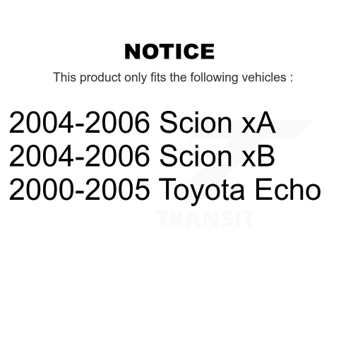 Front Suspension Stabilizer Bar Link Kit TOR-K90390 For Toyota Echo Scion xB xA