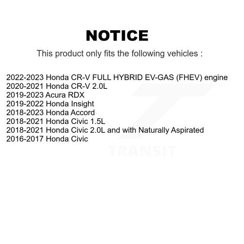 Trousse de biellette de barre stabilisatrice de suspension avant 72-K750865 pour Honda Civic CR-V Acura Accord RDX HR-V.