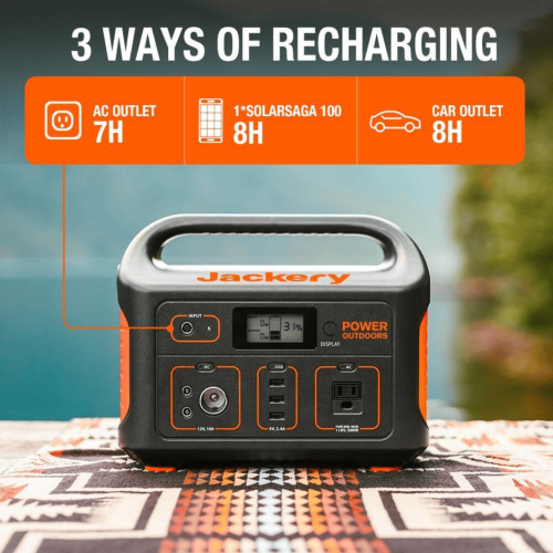 Jackery Portable Power Station Explorer 550, 550 Wh Lithium-ion Battery, 500W Output, Solar Generator for Outdoors Camping Travel