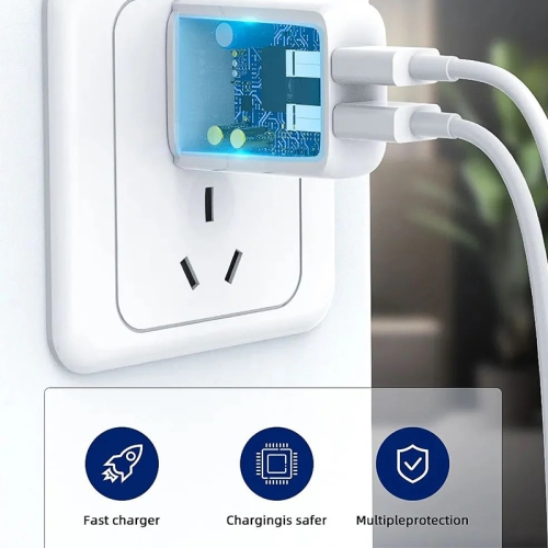 Dual USB Wall Power Adapter | 2.4A max - Future Gadgets