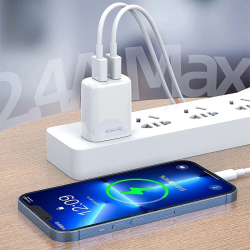 Dual USB Wall Power Adapter | 2.4A max - Future Gadgets
