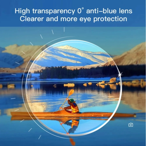 TUTT Bluetooth Smart Glasses Anti-Blue Ray UV | Wireless Call & Music AI Voice & Camera Control Sunglasses | E13 Test Kit | Replaceable With