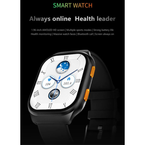 TUTT AMOLED Screen Smartwatch | Always-On Display | Health & Fitness Tracker | YOKO | IP68 Men & Women Smartwatch