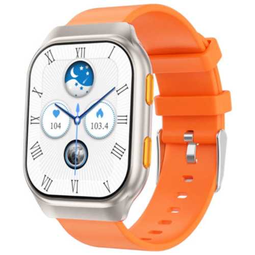 TUTT AMOLED Screen Smartwatch | Always-On Display | Health & Fitness Tracker | YOKO | IP68 Men & Women Smartwatch