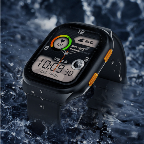 TUTT AMOLED Screen Smartwatch | Always-On Display | Health & Fitness Tracker | YOKO | IP68 Men & Women Smartwatch