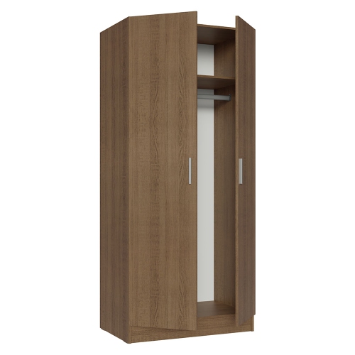 Armoire de rangement à 2 portes Madesa avec grande tablette 31 po de long. Armoire tout-en-un. Entrée et unité d'organisation pour chambre -