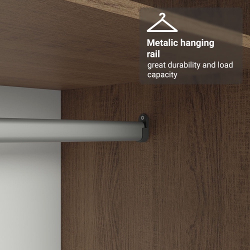 Armoire de rangement à 2 portes Madesa avec grande tablette 31 po de long. Armoire tout-en-un. Entrée et unité d'organisation pour chambre -