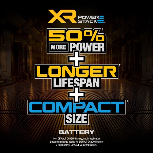 Batterie Powerstack 20 V MAX de DeWALT, rechargeable, 5 Ah, lithium-ion