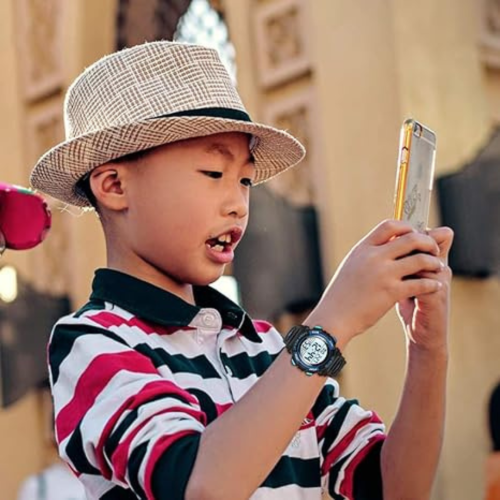 YFWOOD Kids Digital Watch Waterproof Outdoor Watches Children Casual Electronic Analog Quartz Wrist Watches with Silicone Band Luminous Alarm