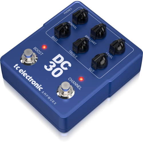 Préamplificateur de guitare à deux canaux DC30 de TC Electronic