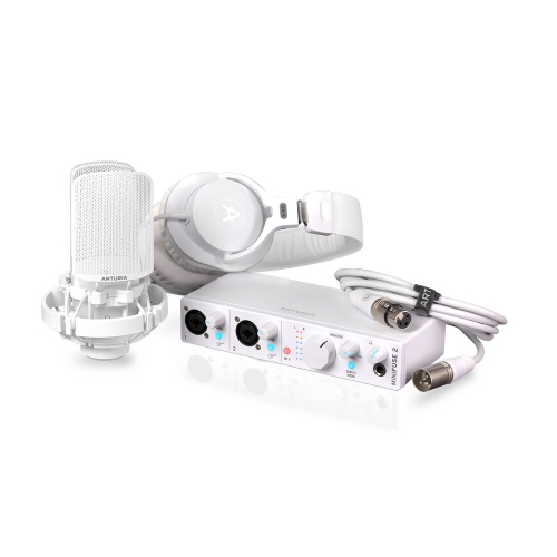 Arturia MiniFuse Complete Audio Solution Recording Pack - White