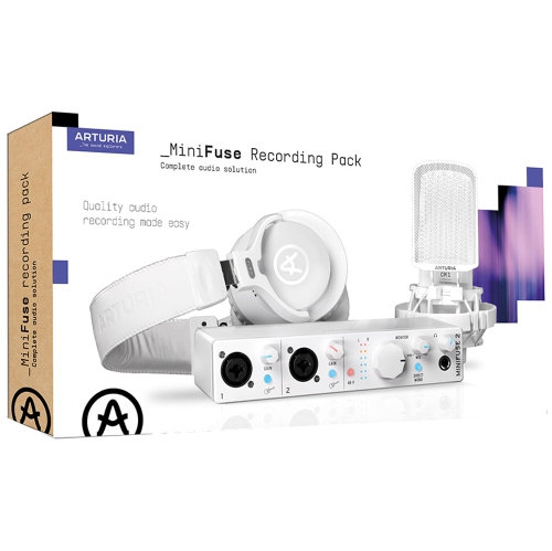 Arturia MiniFuse Complete Audio Solution Recording Pack - White