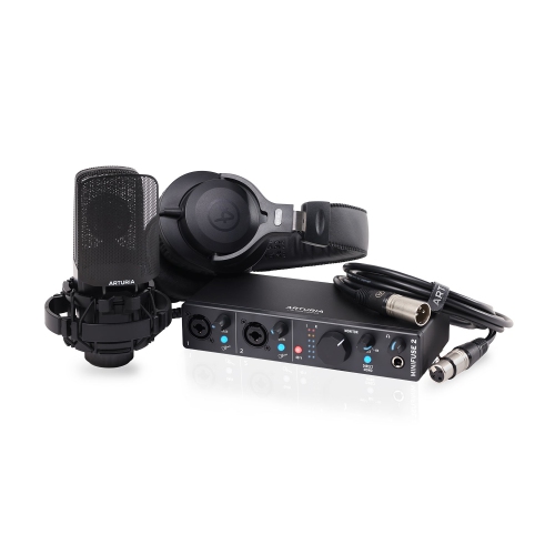 Arturia MiniFuse Complete Audio Solution Recording Pack - Black