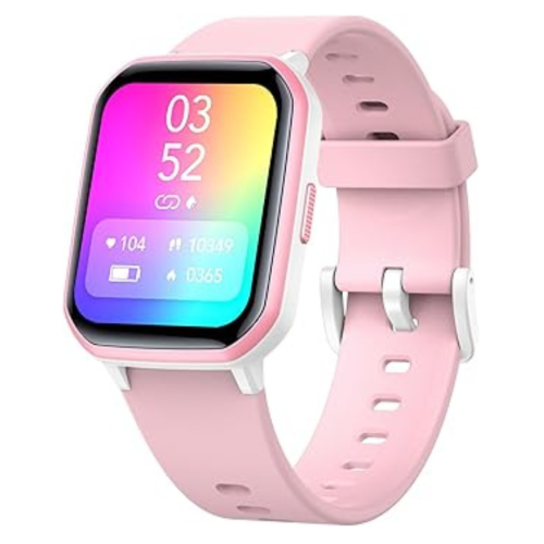 Kids Smart Watch for Girls,IP68 Waterproof Kids Fitness Tracker Watch with 1.5 Inch DIY Face,Heart Rate Sleep Monitor,19 Sport Modes,Calories Counter