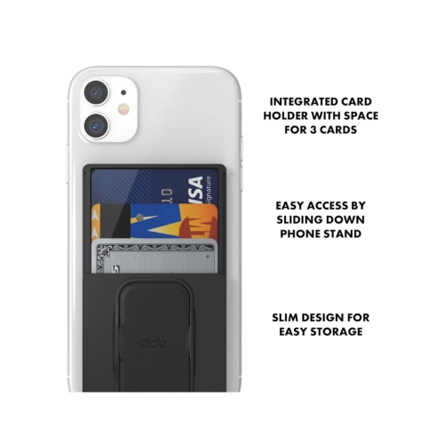 Clckr Stand & Grip Wallet | Color: Black