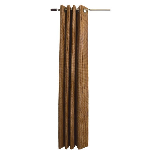Image 1 de 5.. Versailles – Panneau de rideau supérieur à oeillets en bambou, 42 x 63&nbsp;po, brun miel