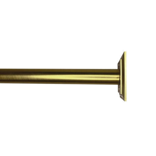 Versailles - BlackOut Room Darkening Curtain Rod Set, Two Mounting Options, Adjustable length from 28" to 48", Gold