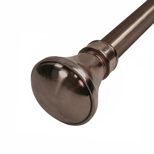 Versailles - Lexington Flare Curtain Rod Set, Adjustable Length from 86" to 144", Bronze