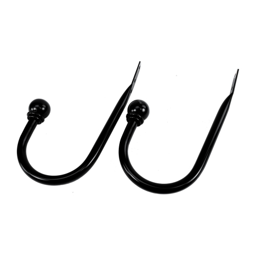 Versailles - Set of 2 Universal Curtain Holdbacks, Black