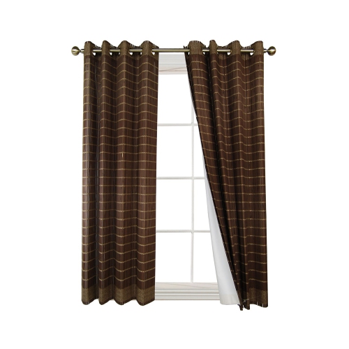 Versailles – Doublure de panneau isotherme à oeillets en bambou, 47 x 79,5 po, blanc cassé