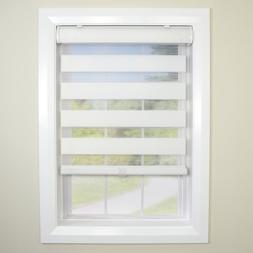 Versailles – Store à rouleau alternatif sans fil, 33 x 72 po, blanc