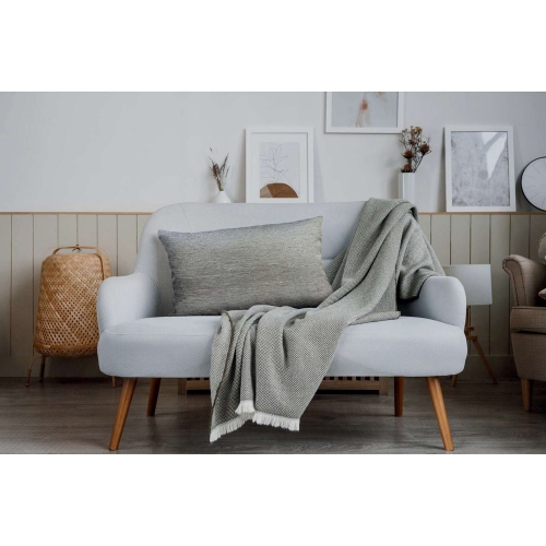 Versailles - Ceasar Cushion Cover, 14" x 20", Machine Washable, Dark Grey