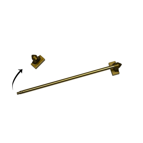 Versailles - Magnetic Curtain Rod, Adjustable Length from 15" to 28", Super Hold, Bronze