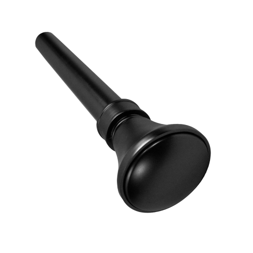 Versailles - Lexington Flare Curtain Rod Set, Adjustable Length from 28" to 48", Black