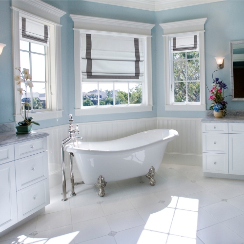 Versailles - Cordless Roman Shade, Valentina Collection, Darkening Fabric, 40" x 63", Grey