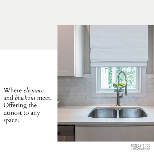 Versailles – Abat-jour romain sans cordon, collection Augustus, tissu assombrissant, 35 x 63 po, ivoire